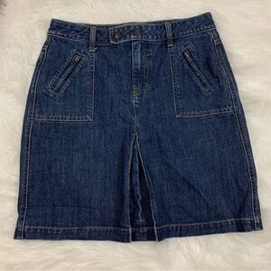 GAP Jeans Pleat Front Jean Skirt